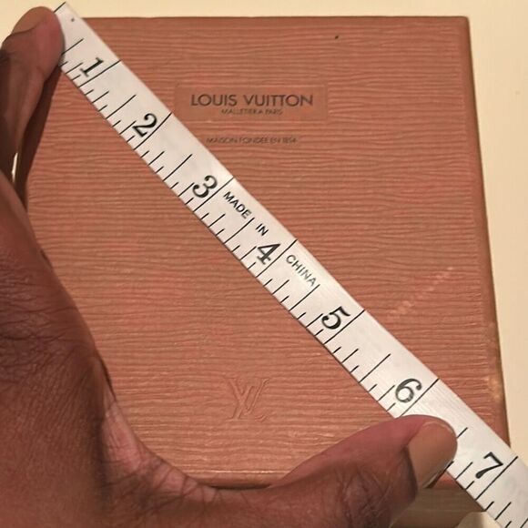 Louis Vuitton LV Square Gift Box Brown Textured Lift Lid Luxury Storage Display - Picture 13 of 13